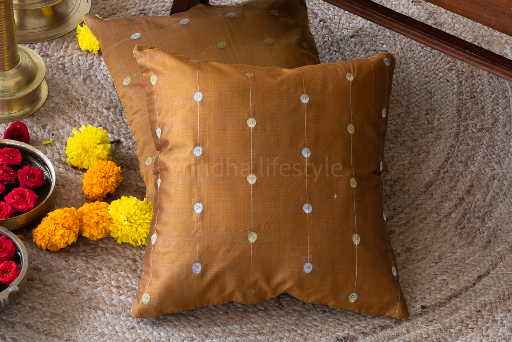 COTTON SILK CUSHION COVERS-16x16 inches