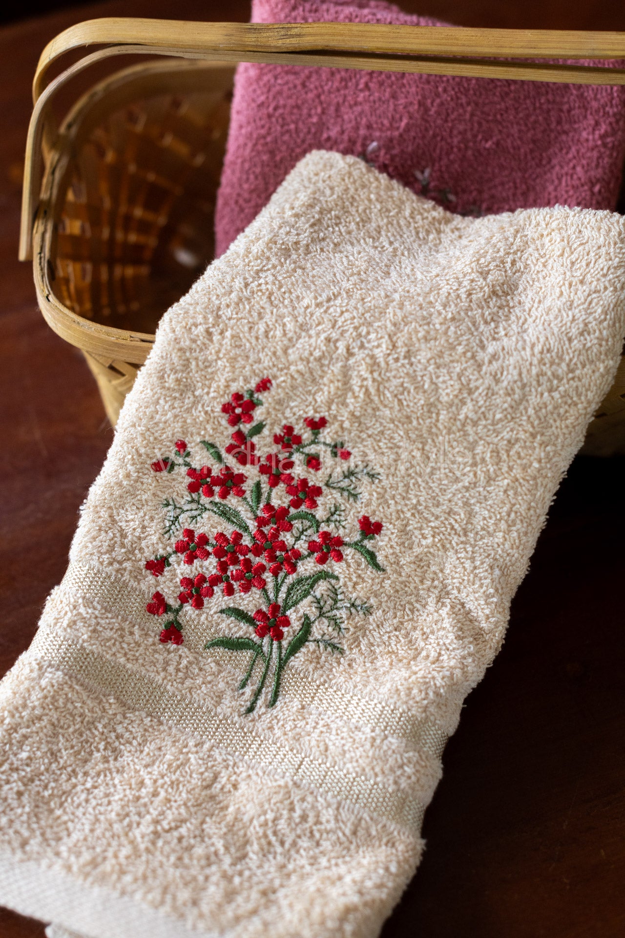 SOFT HAND TOWEL with embroidery -17x26 inches( single unit)