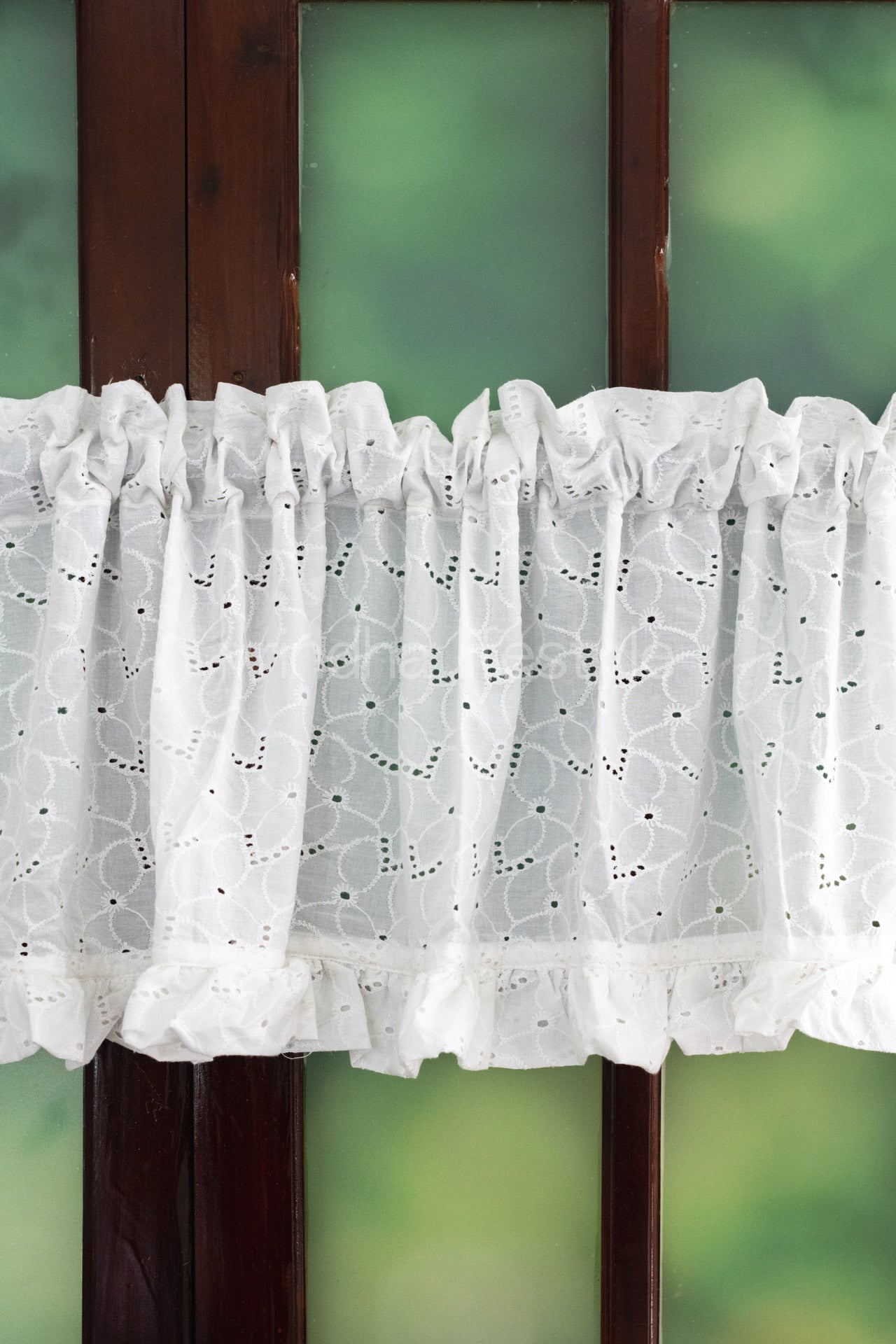 KITCHEN VALANCE-Cotton Hakoba with frill(customisable )