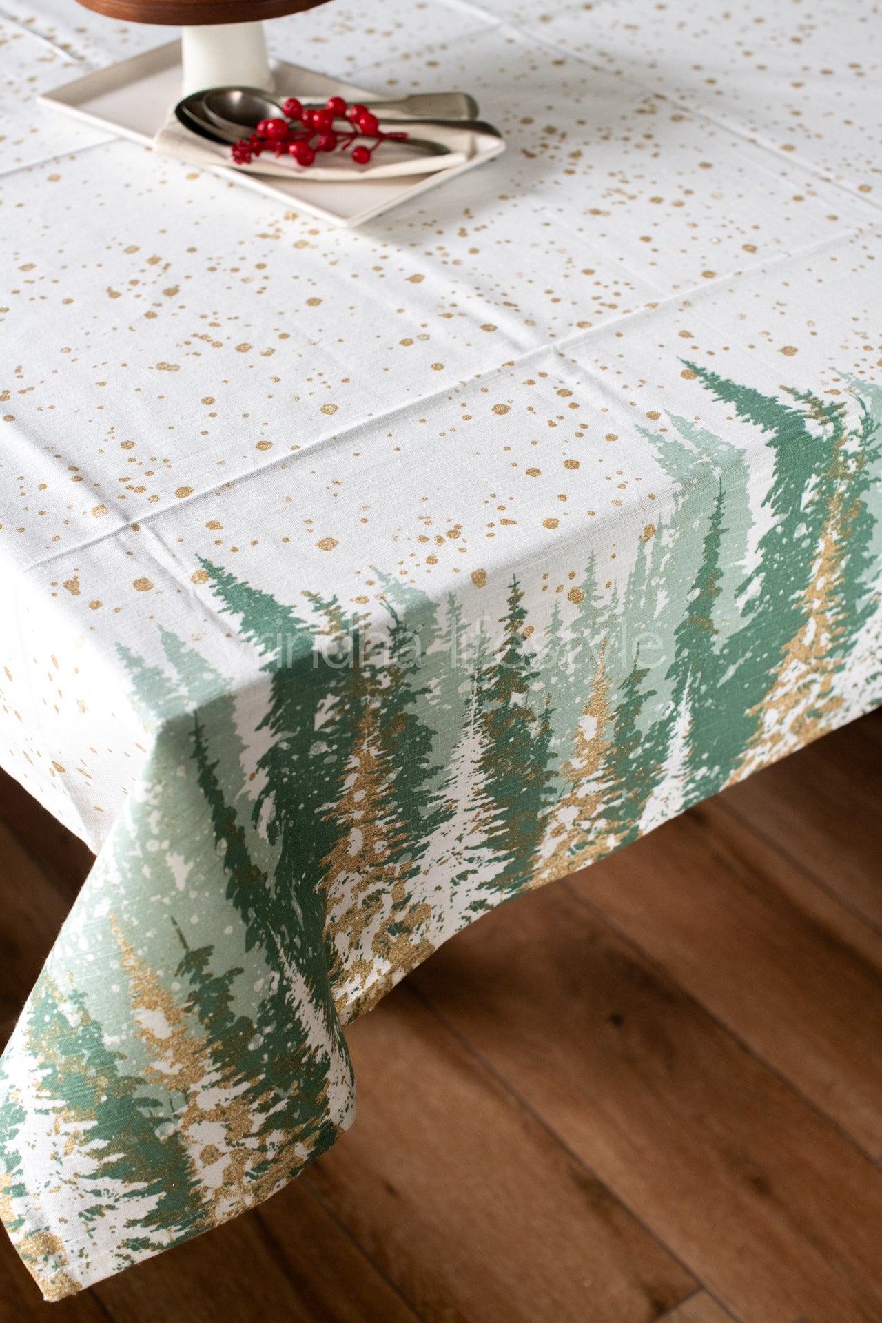 Printed cotton table cloth-4 seater-60x66 inches