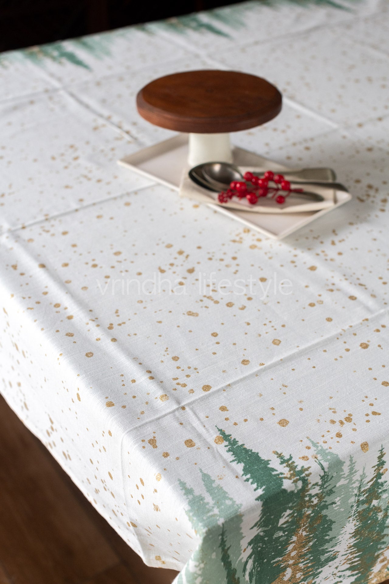 Printed cotton table cloth-4 seater-60x66 inches