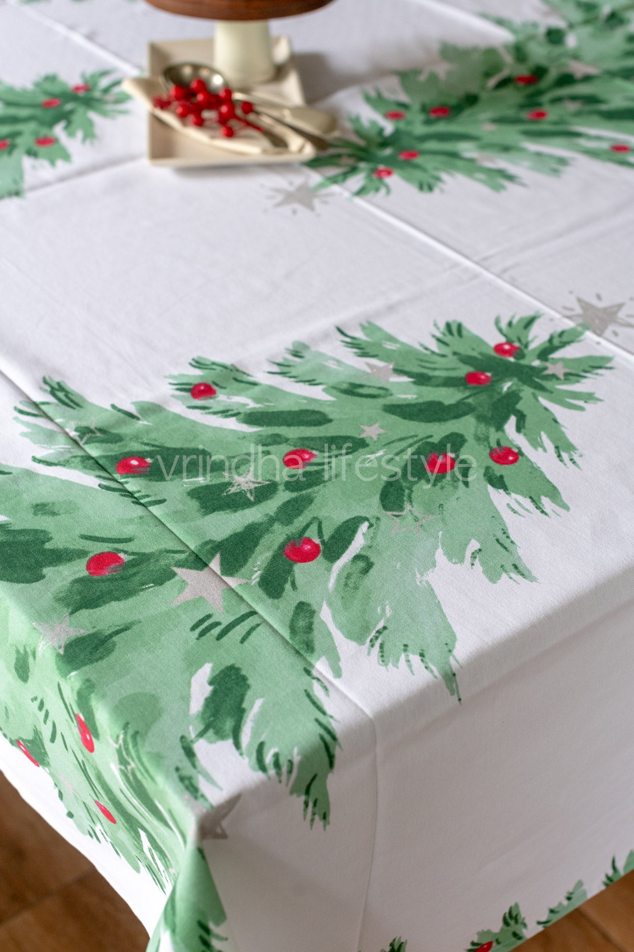 Printed cotton table cloth-6 seater-customisable