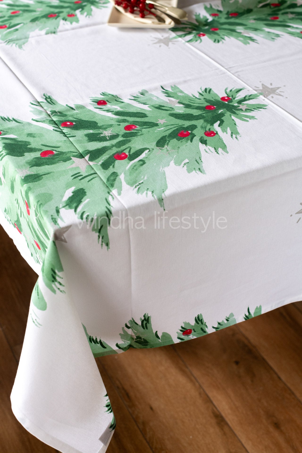 Printed cotton table cloth-6 seater-customisable