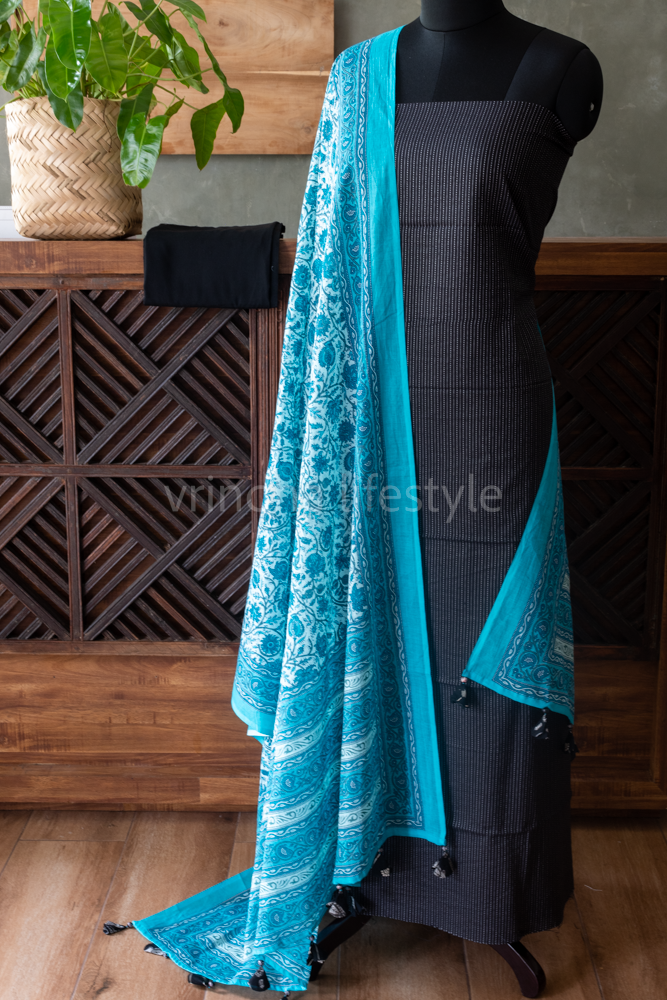 KANTHA COTTON SALWAR MATERIAL