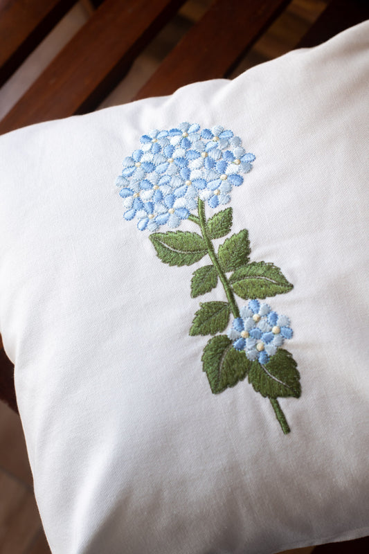 Cotton cushion cover with embroidery -Single unit- 16x16 inches-customisable