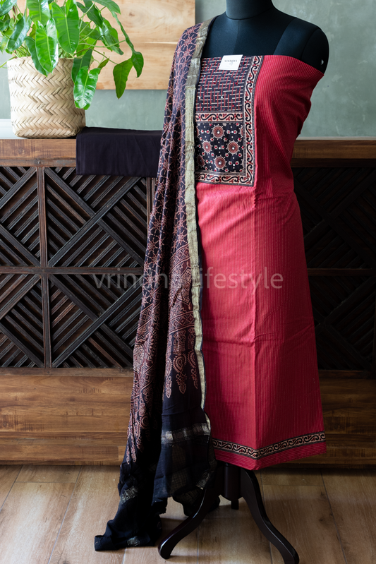 KANTHA COTTON SALWAR MATERIAL