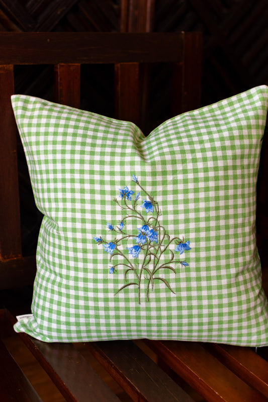 Woven cotton cushion cver with embroidery-16 inches-Single unit-customisable
