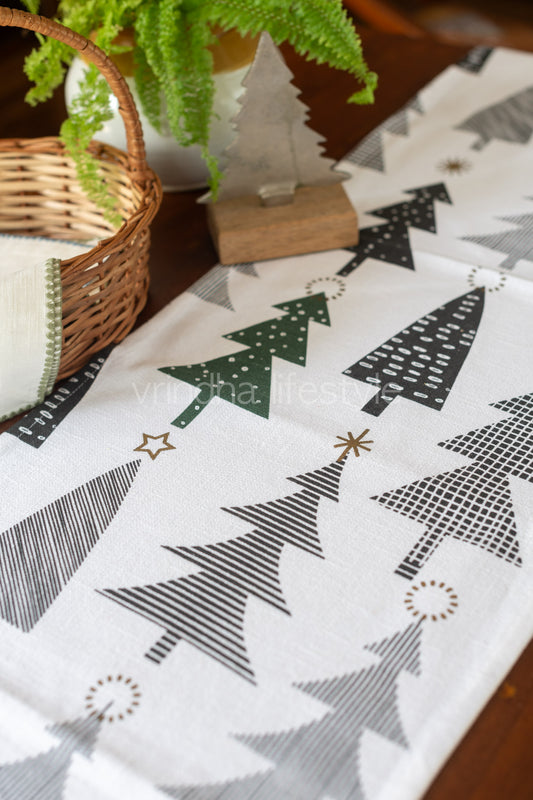 Cotton printed table runner -14x72 inches