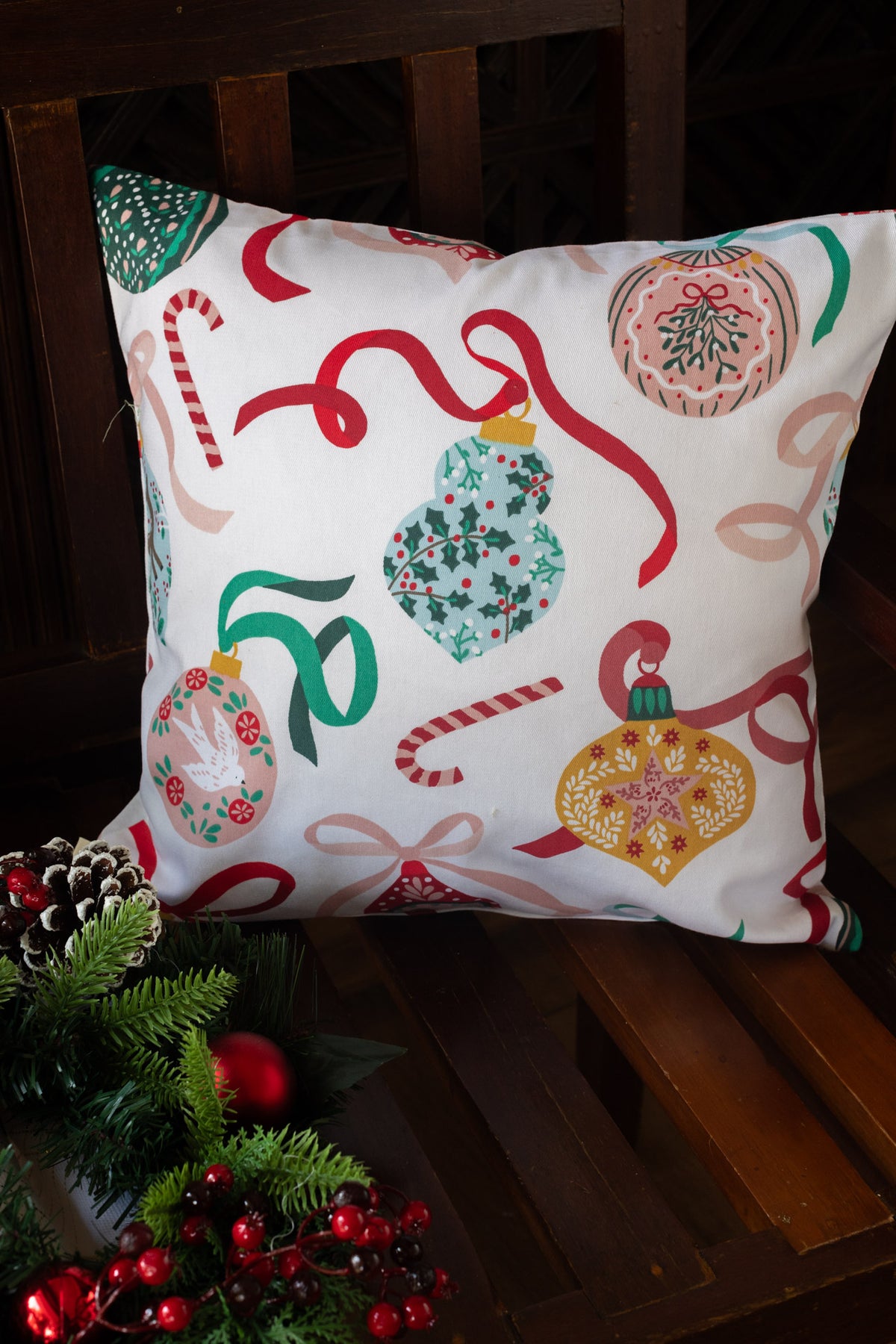 Printed cotton cushion cover-Single unit