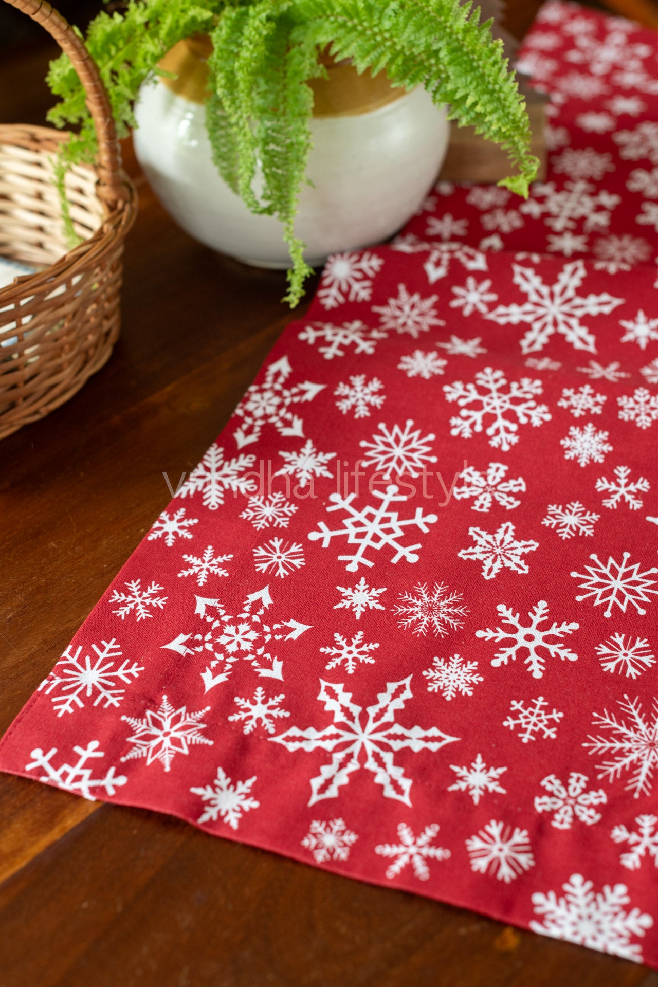 Cotton printed table runner -14x50 inches-customisable