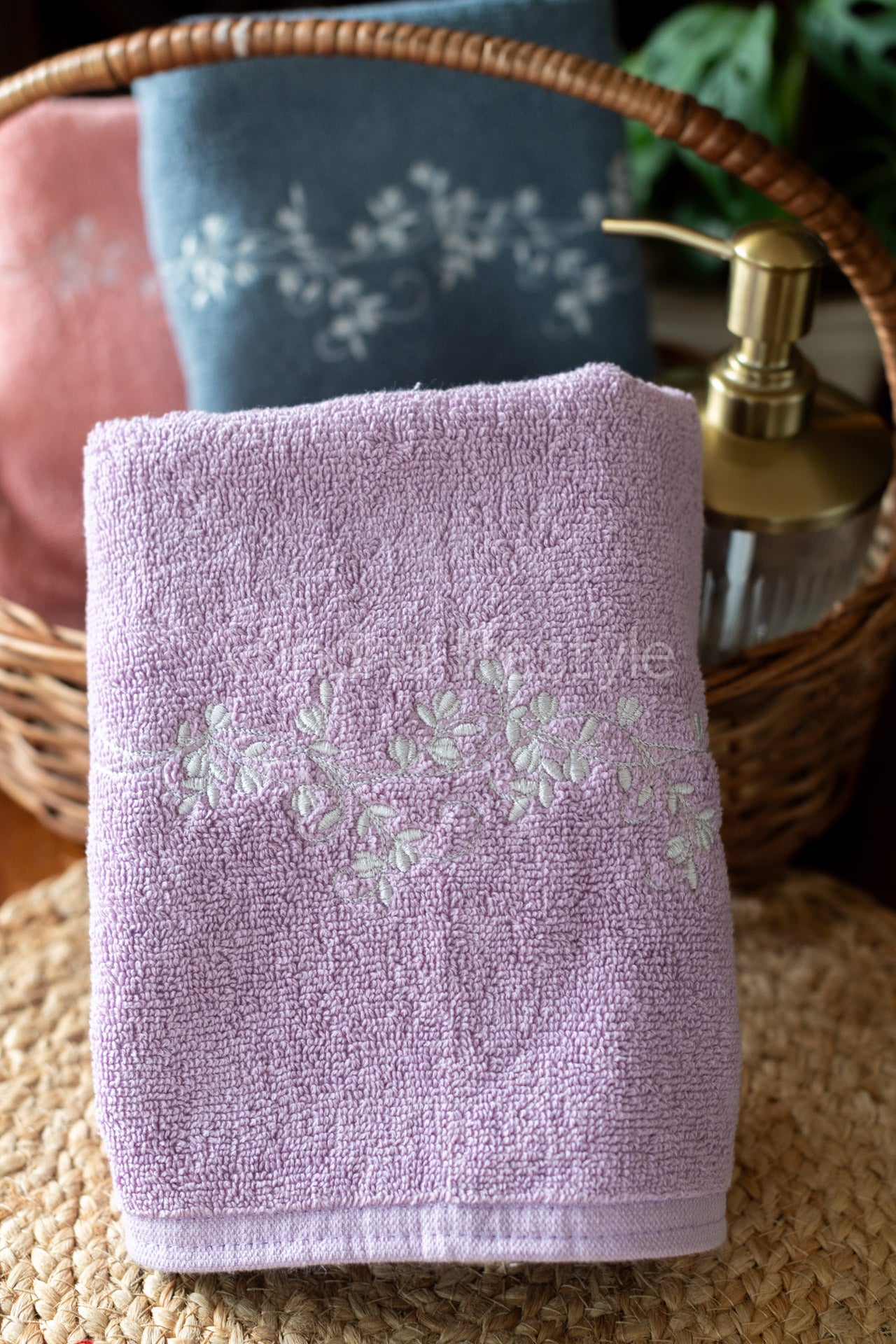 SOFT HAND TOWEL with embroidery -17x26 inches( single unit)