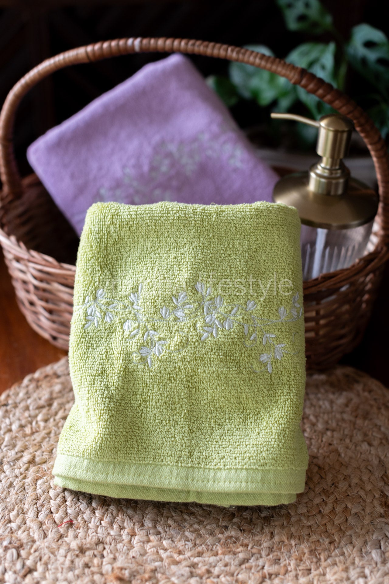 SOFT HAND TOWEL with embroidery -17x26 inches( single unit)