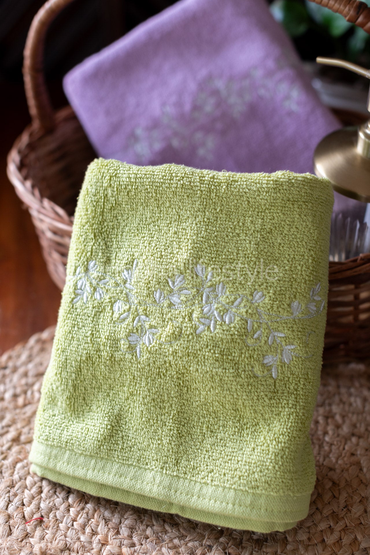 SOFT HAND TOWEL with embroidery -17x26 inches( single unit)