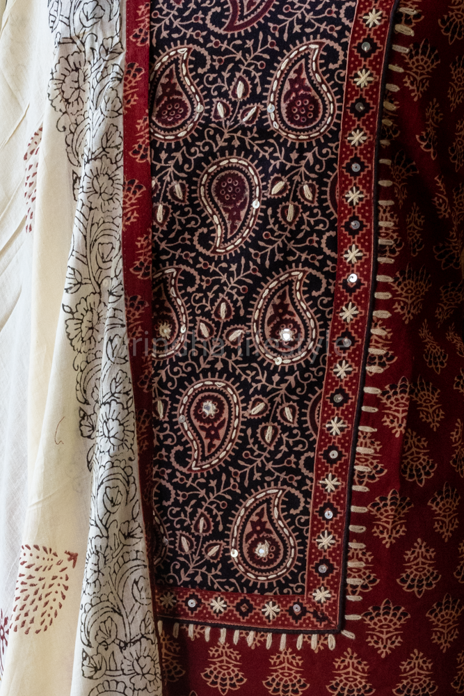 AJRAK PRINT COTTON SALWAR MATERIAL