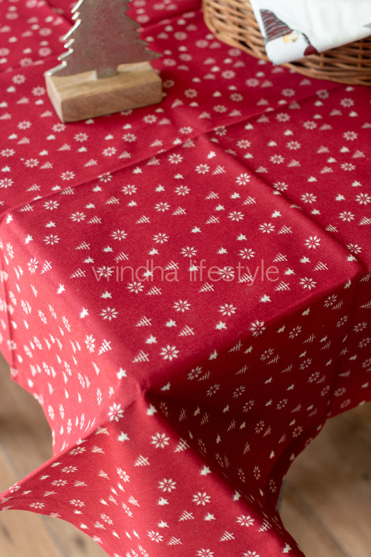 Printed table cloth -coffee table