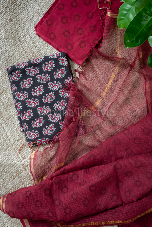 COTTON SALWAR MATERIAL-3 pcs set