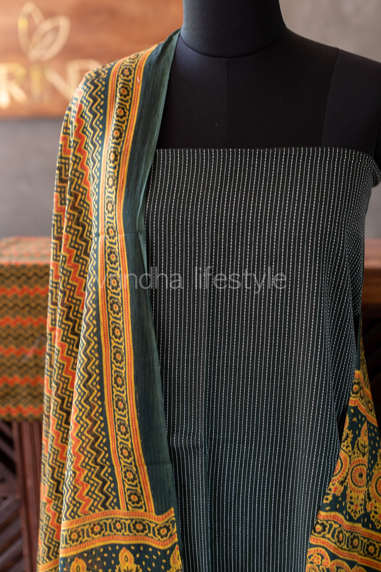 KANTHA COTTON SALWAR MATERIAL