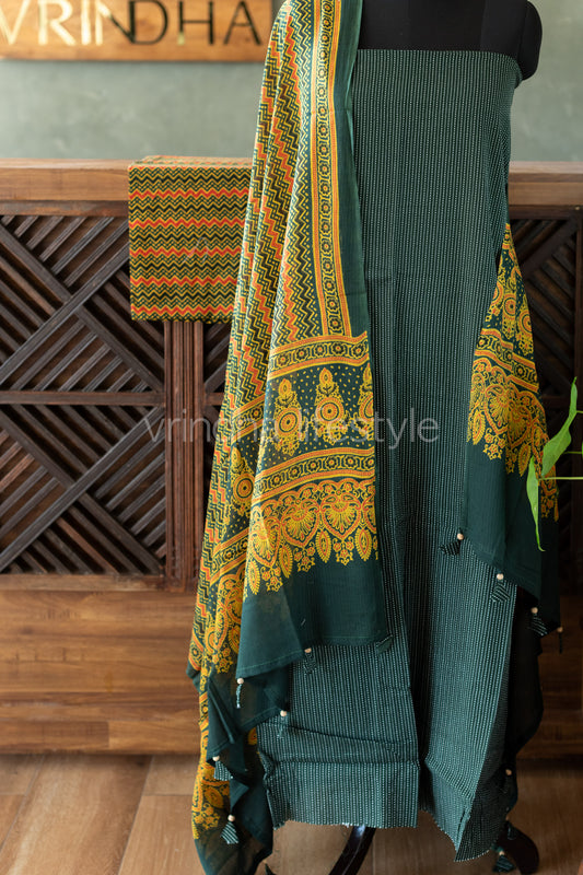 KANTHA COTTON SALWAR MATERIAL