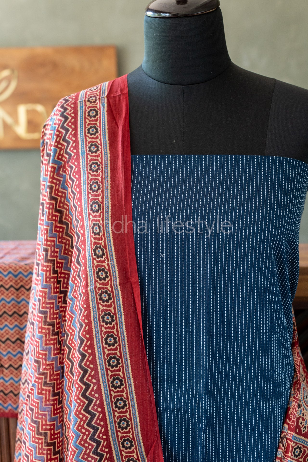 KANTHA COTTON SALWAR MATERIAL