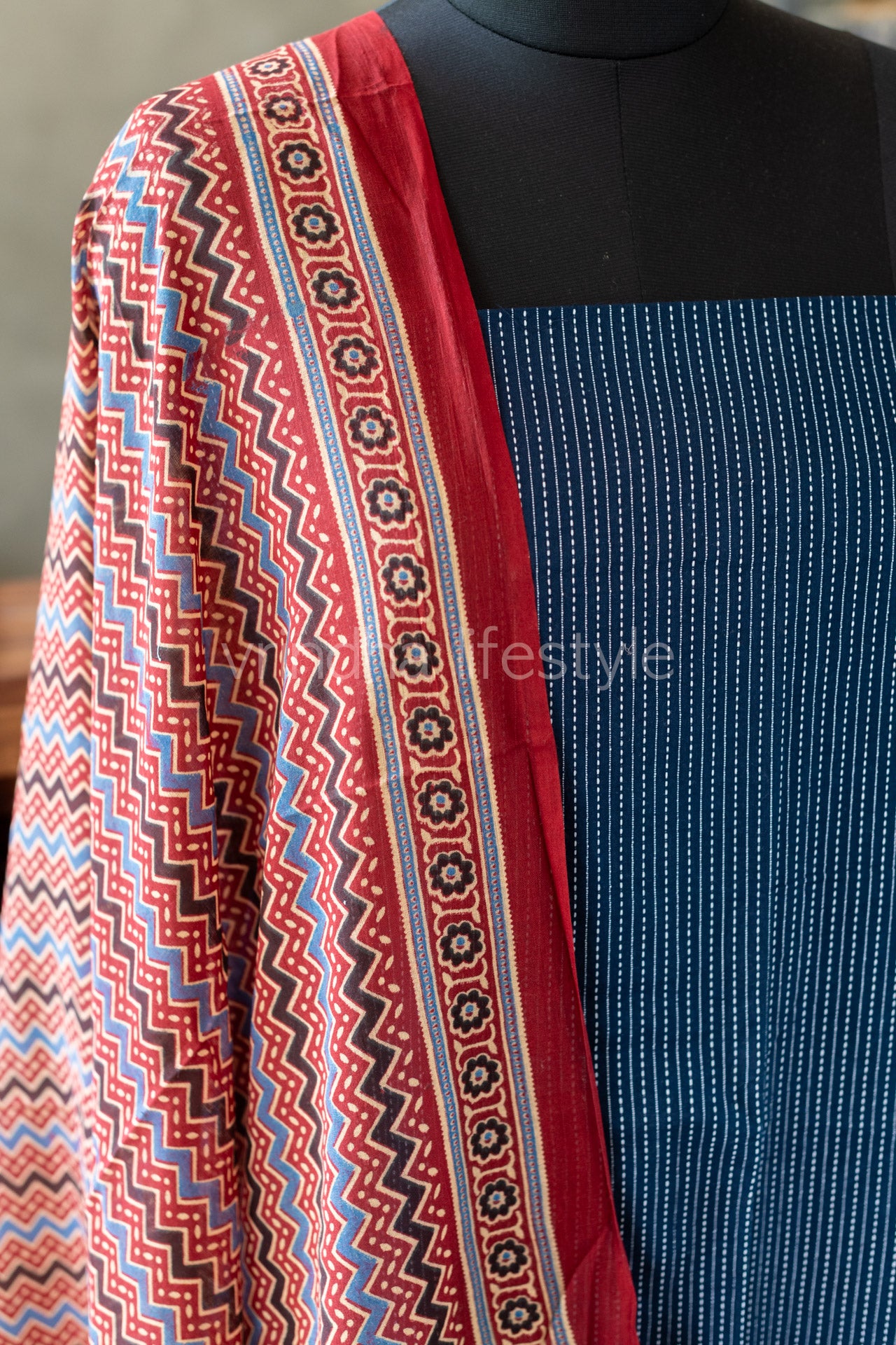 KANTHA COTTON SALWAR MATERIAL