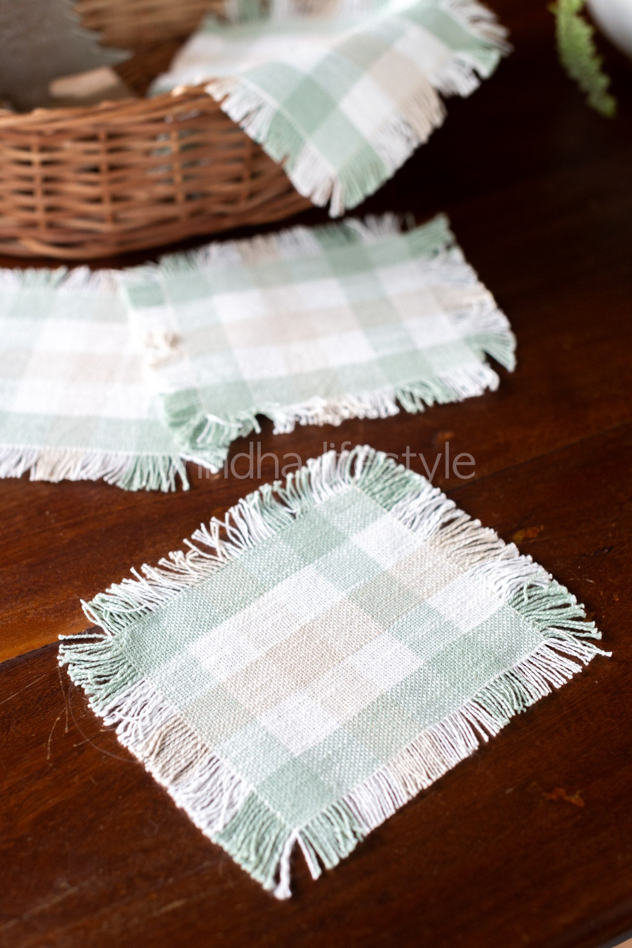 Cotton coasters -set of 4