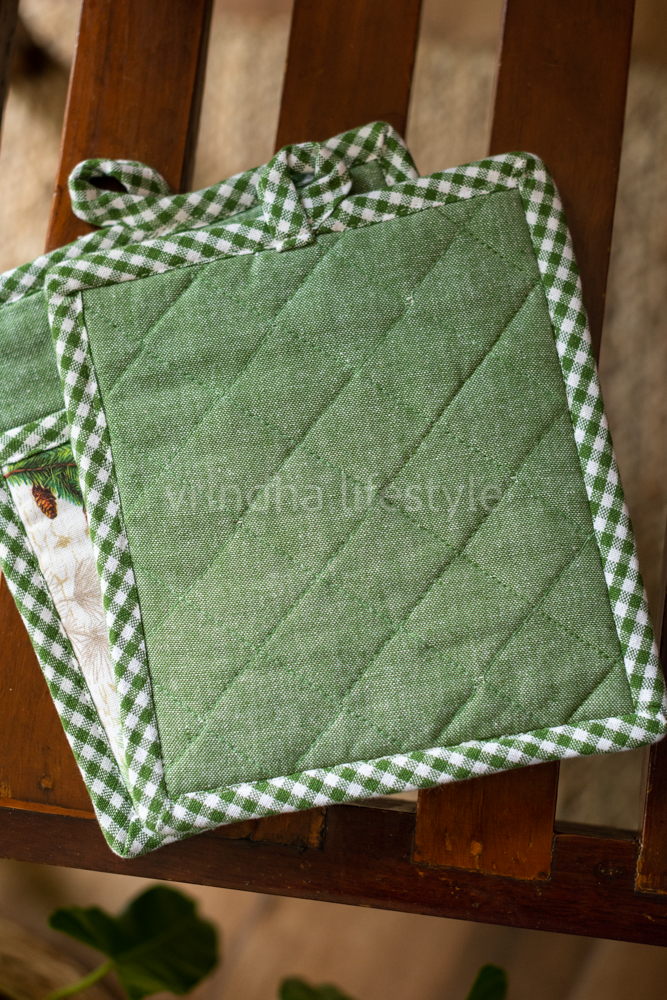 Cotton pot holder set-(set of 2 pot holders)