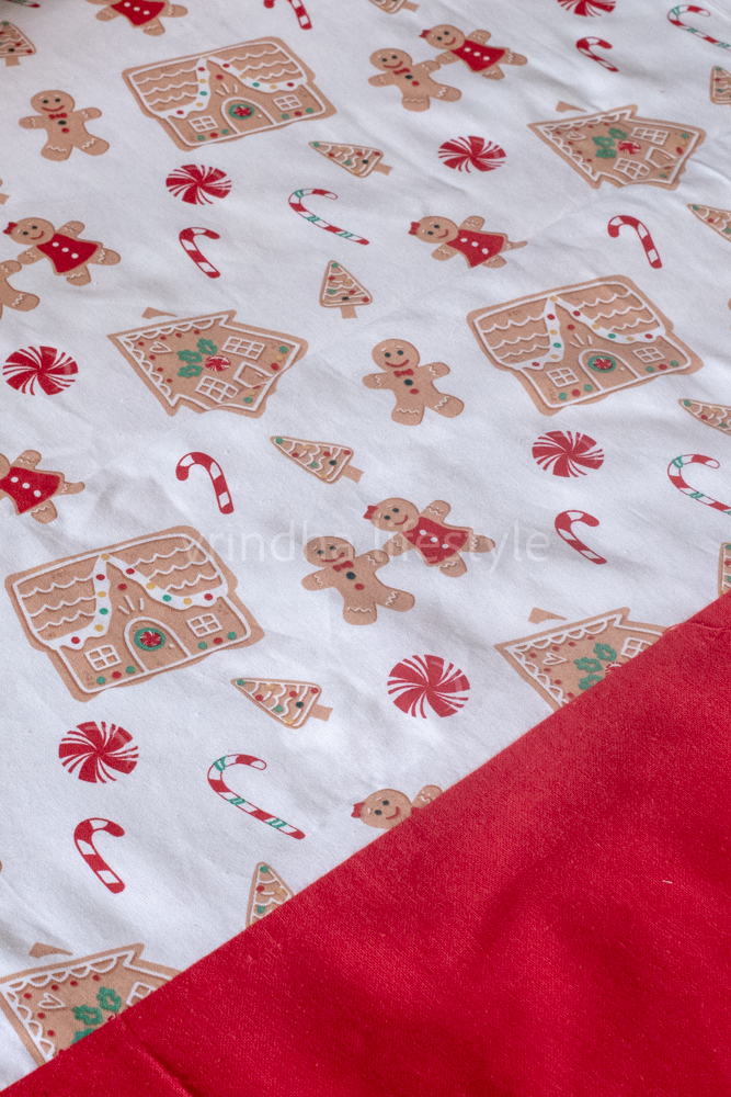 COTTON PRINTED BEDSHEET WITH PLAIN BORDER-King size