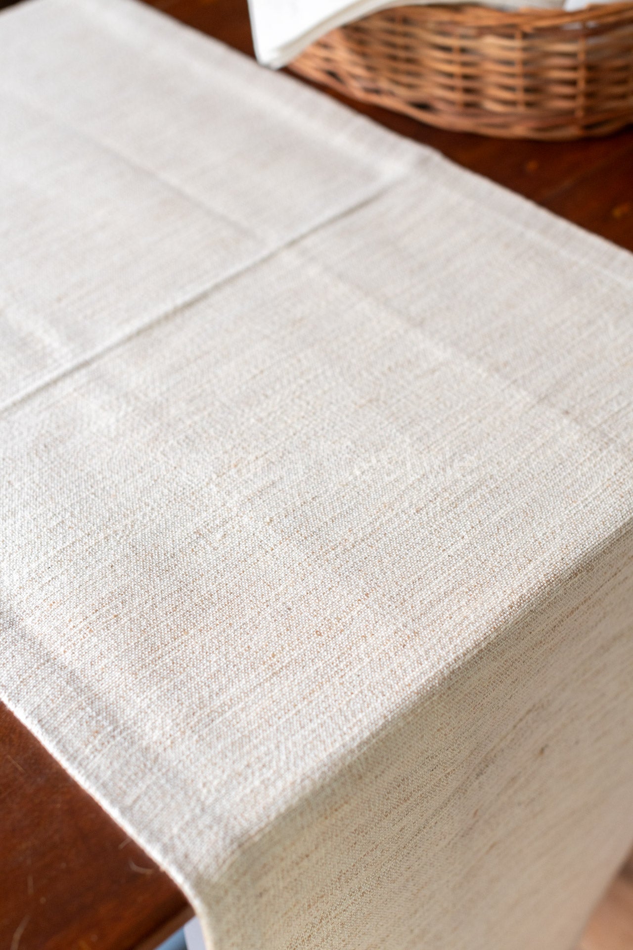 Jute cotton table runner -17x60 inches
