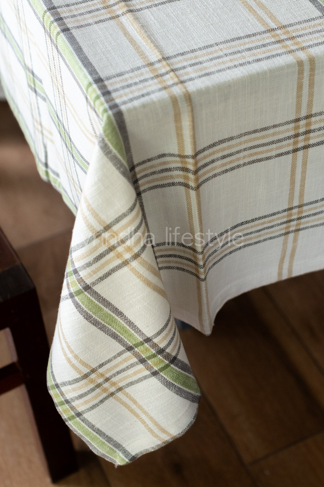 WOVEN SOFT COTTON TABLE CLOTH -6/8 seater-Customisable