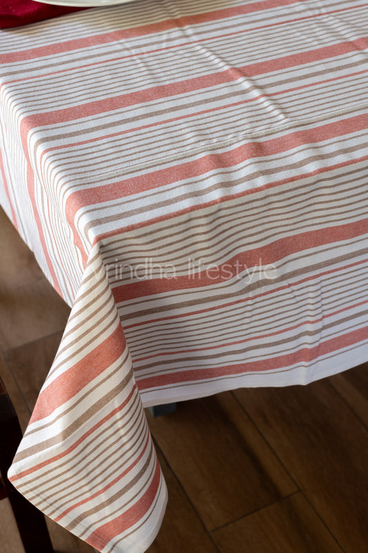 WOVEN COTTON TABLE CLOTH -4 seater-Customisable