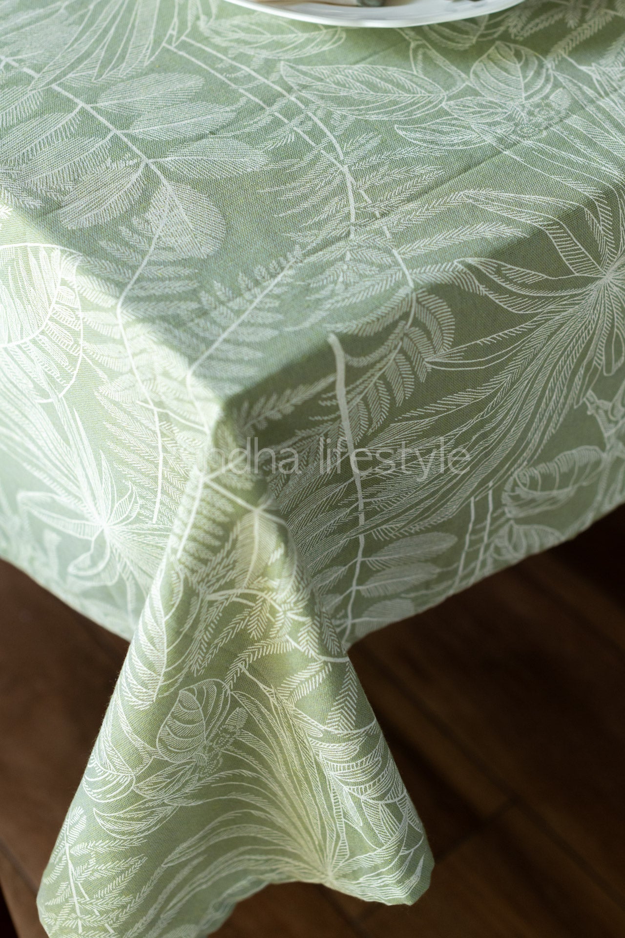 PRINTED COTTON TABLE CLOTH -6 SEATER