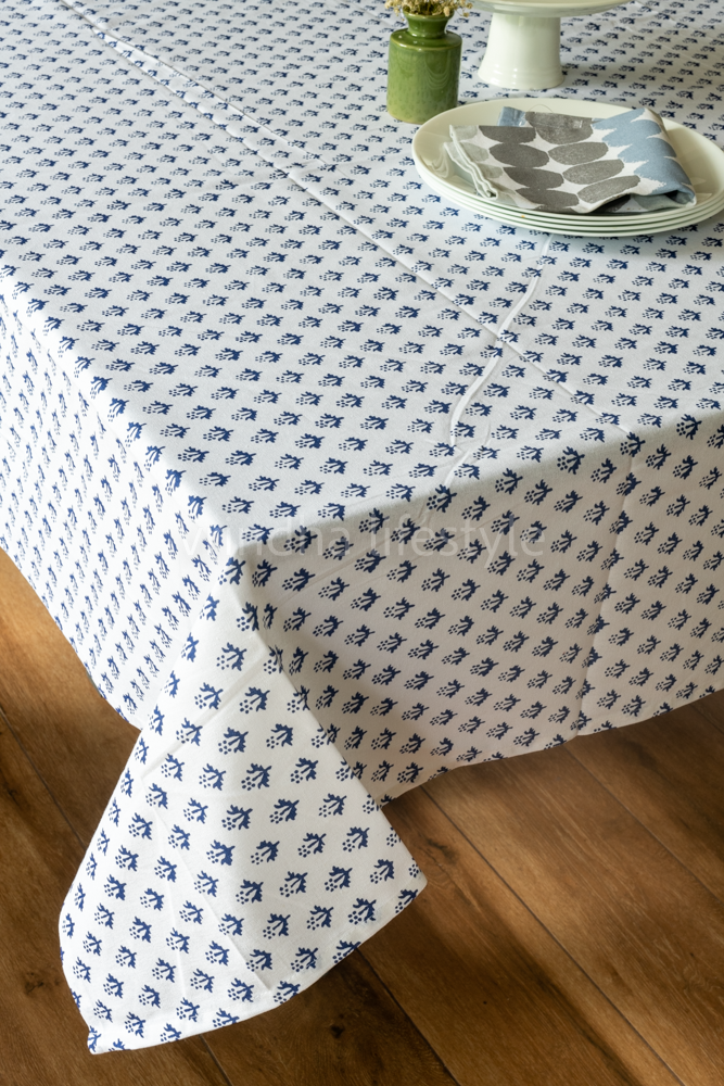 PRINTED COTTON TABLE CLOTH -8 seater