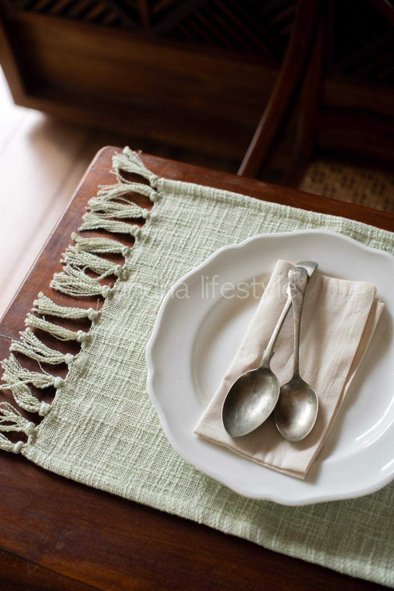 JUTE COTTON PLACEMATS-TNT Fabric -Set of 6 placemats