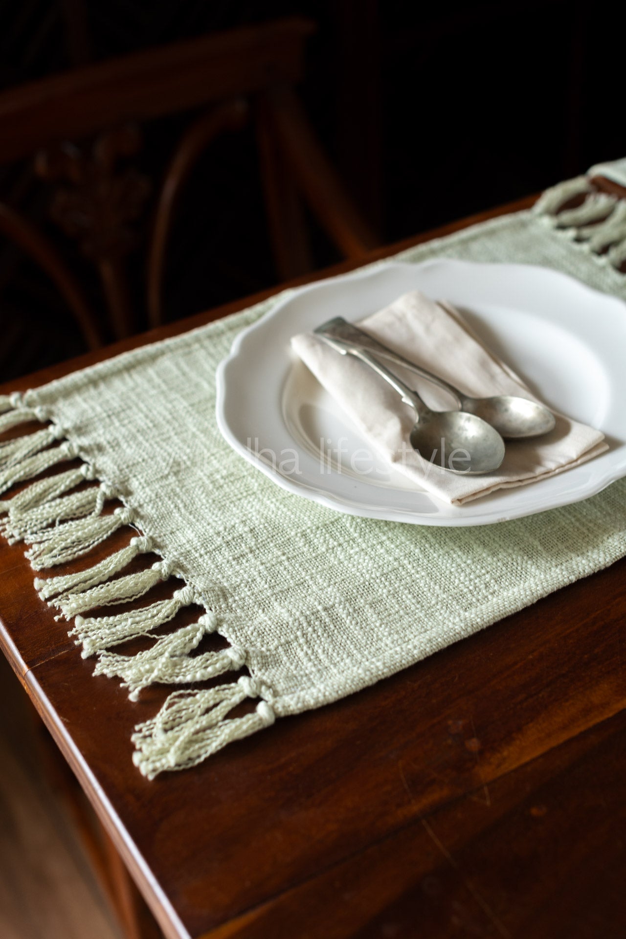 JUTE COTTON PLACEMATS-TNT Fabric -Set of 6 placemats