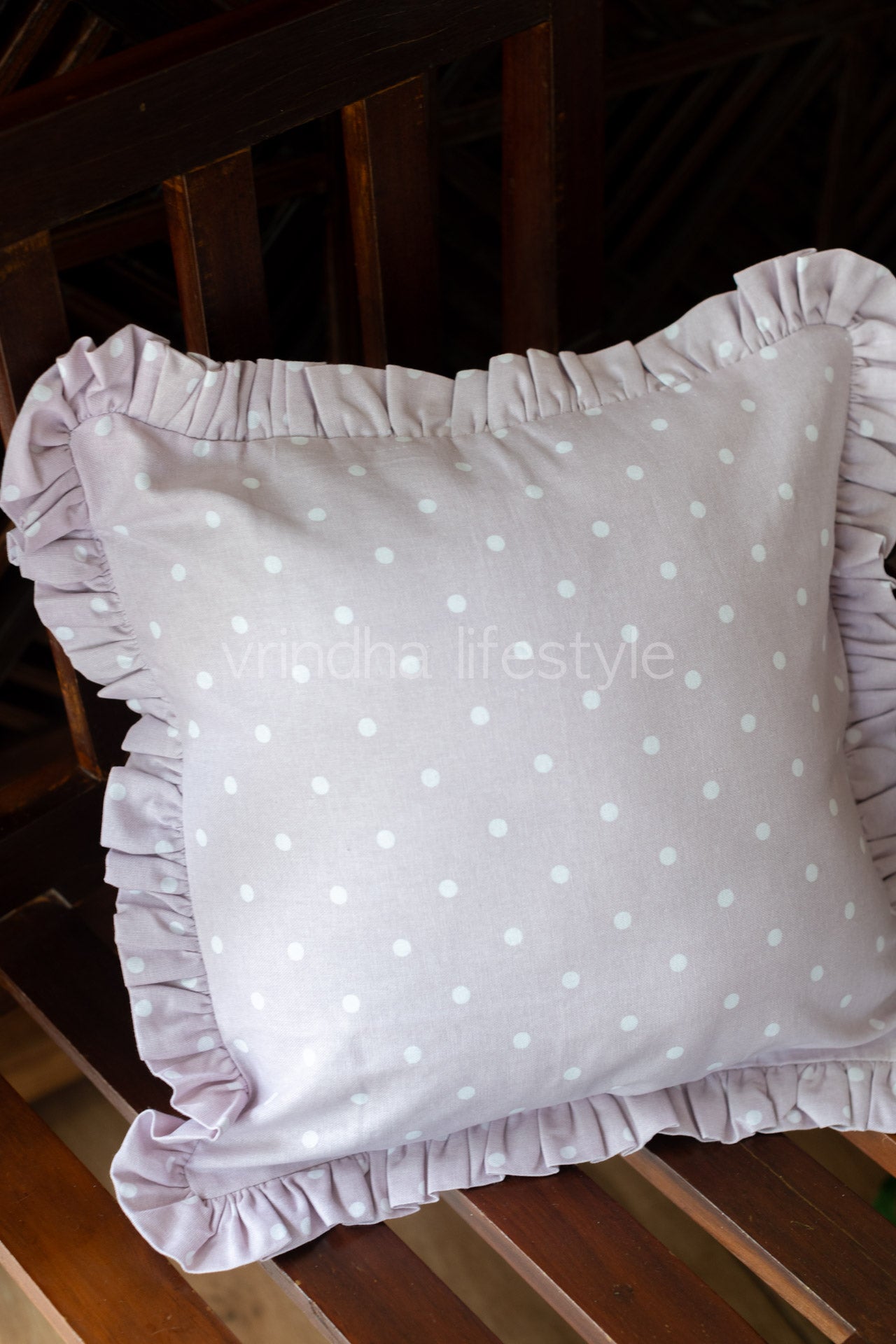 COTTON CUSHION COVERS with frill-Single Unit-Customisable