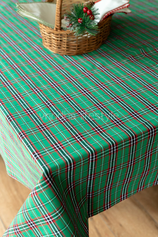 Woven  cotton table cloth-8 seater-customisable