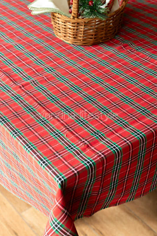 Woven cotton table cloth-8 seater