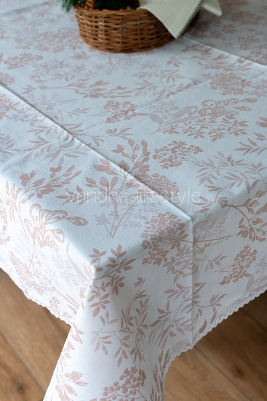COTTON TABLE CLOTH -6 seater