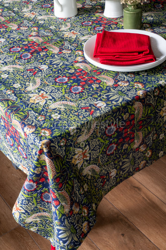 PRINTED COTTON TABLE CLOTH -6 to 8 seater