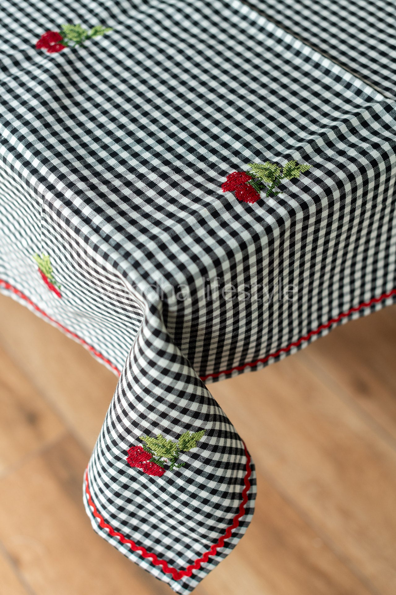 COFFEE TABLE CLOTH with cross stitch  embroidery -39x39 inches-customisable