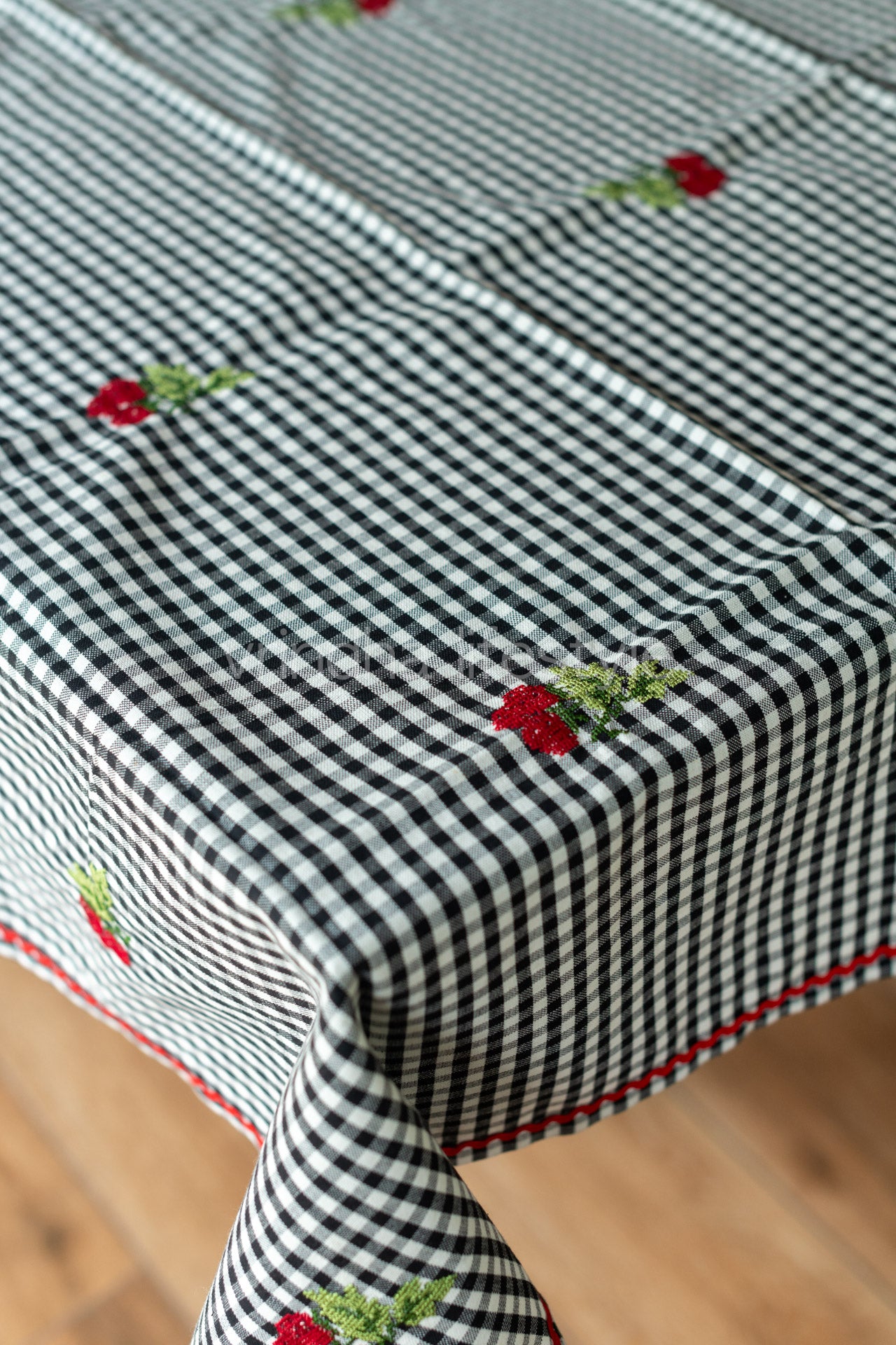 COFFEE TABLE CLOTH with cross stitch  embroidery -39x39 inches-customisable