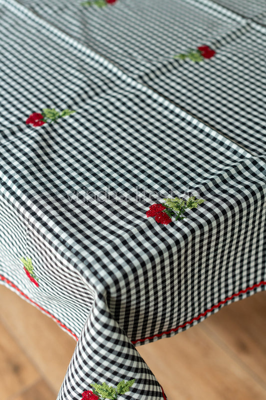 COFFEE TABLE CLOTH with cross stitch  embroidery -39x39 inches-customisable