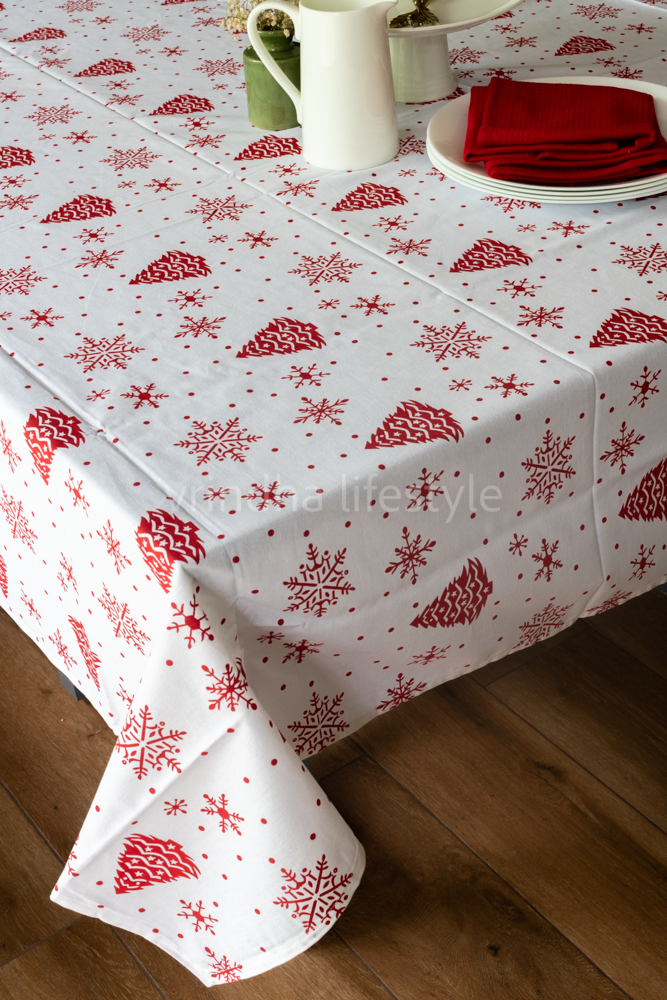 PRINTED COTTON TABLE CLOTH -6 / 8 seater