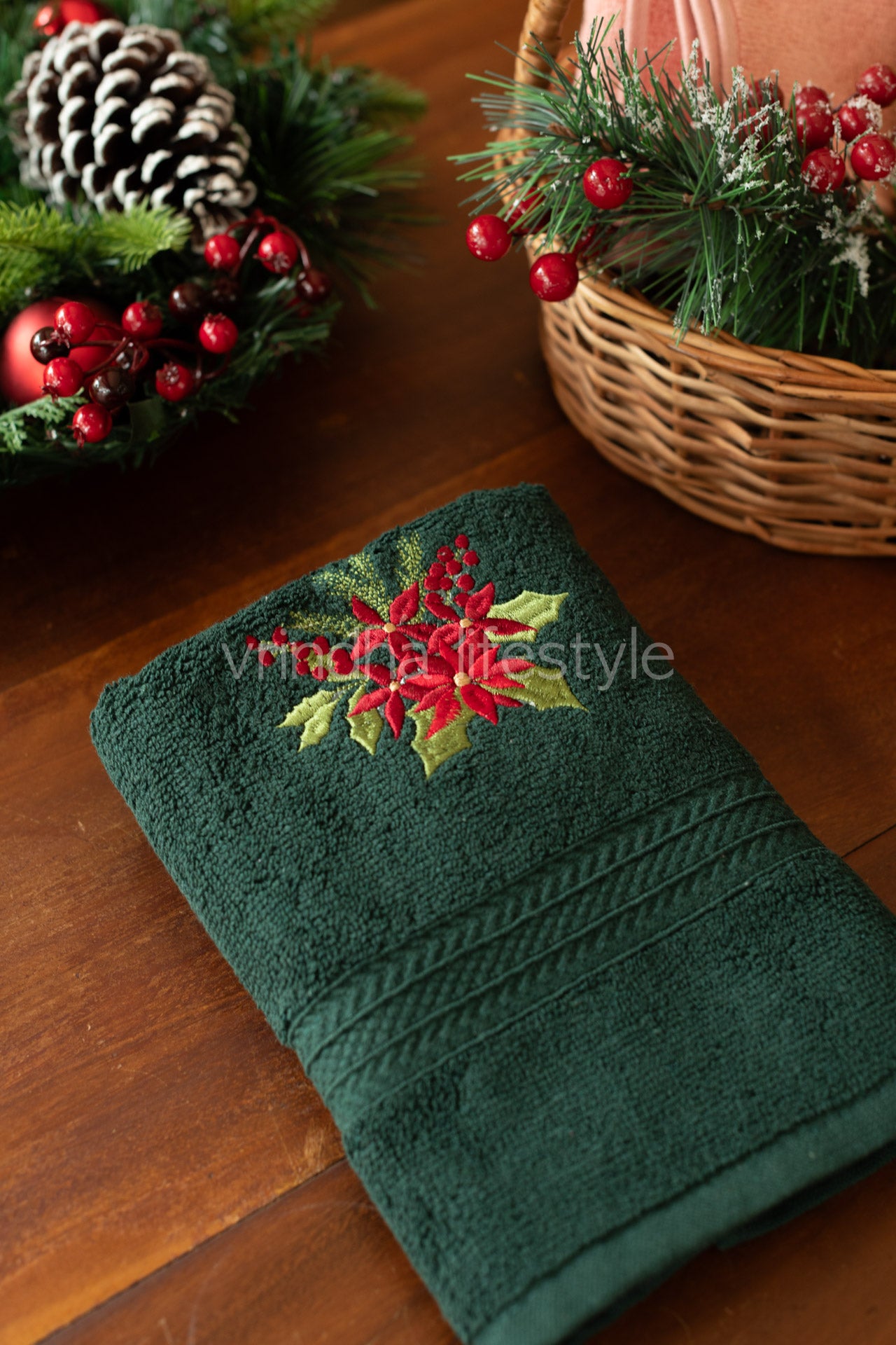 HAND TOWEL with embroidery -15x24 inches( single unit)-customisable