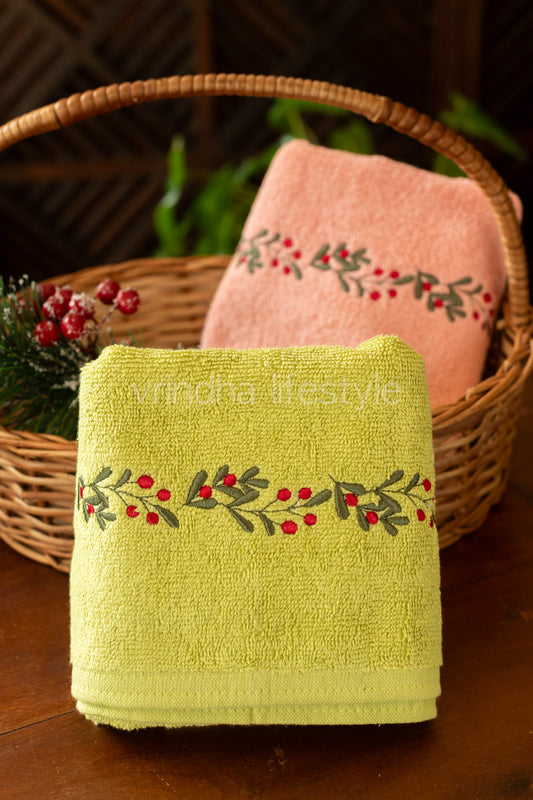 SOFT HAND TOWEL with embroidery -17x24 inches( single unit)-customisable