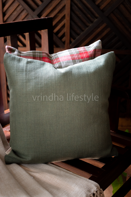 JUTE COTTON CUSHION COVERS-Single unit