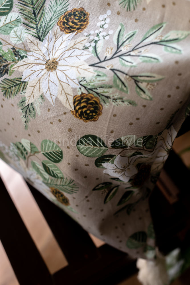 PRINTED COTTON CUSHION COVERS with tassels-Single Unit