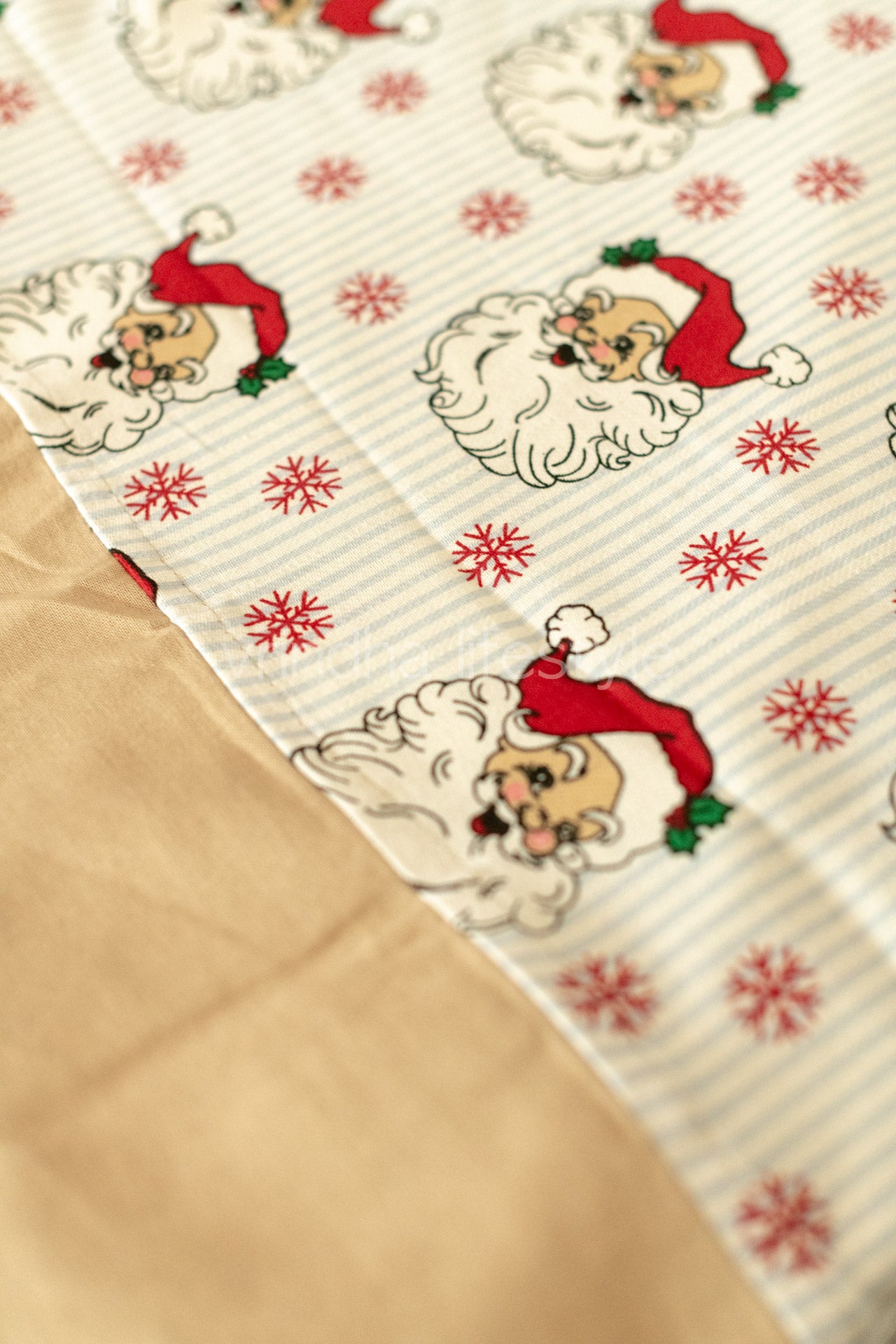 COTTON PRINTED BEDSHEET WITH PLAIN BORDER-queen size