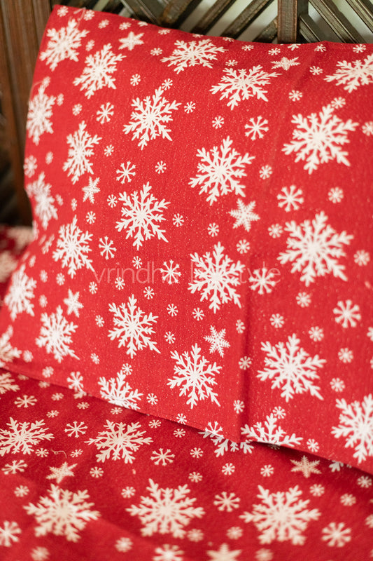 COTTON PRINTED BEDSHEET WITH PLAIN BORDER-queen size