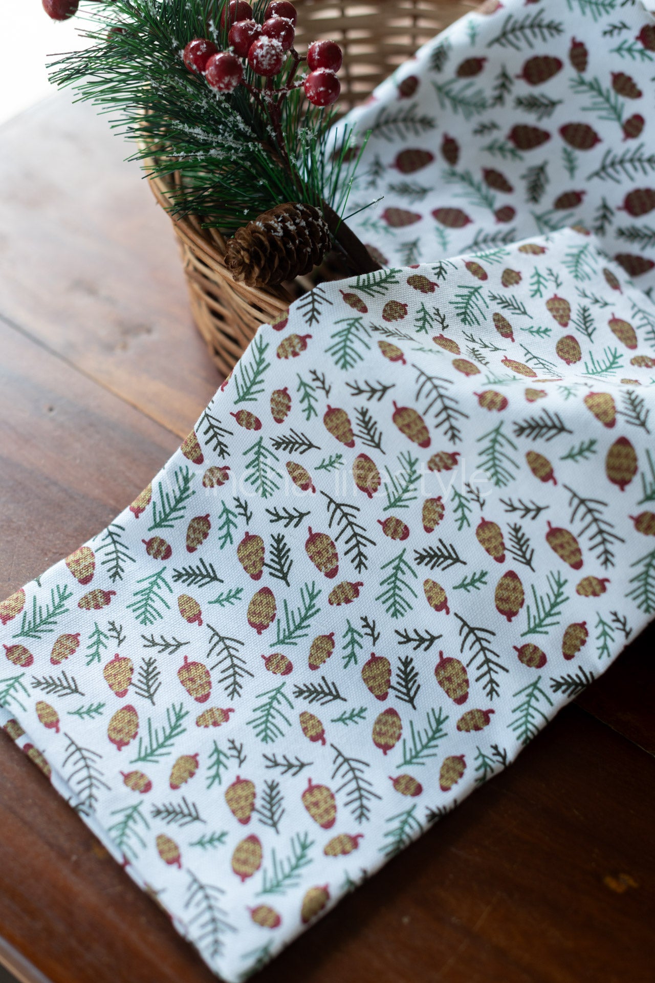 Printed cotton Kitchen towels-Set of two